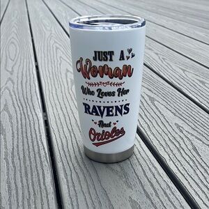☀️ Ravens and Orioles Fan Tumbler